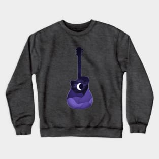 Moon Guitar Crewneck Sweatshirt